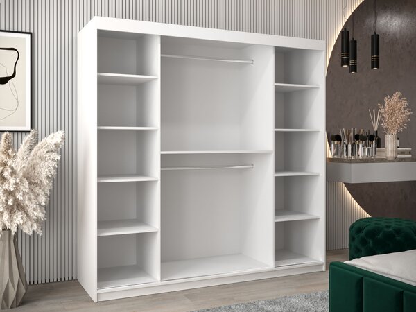RUBINO T1 ruhásszekrény 200x200x62 - kasmír