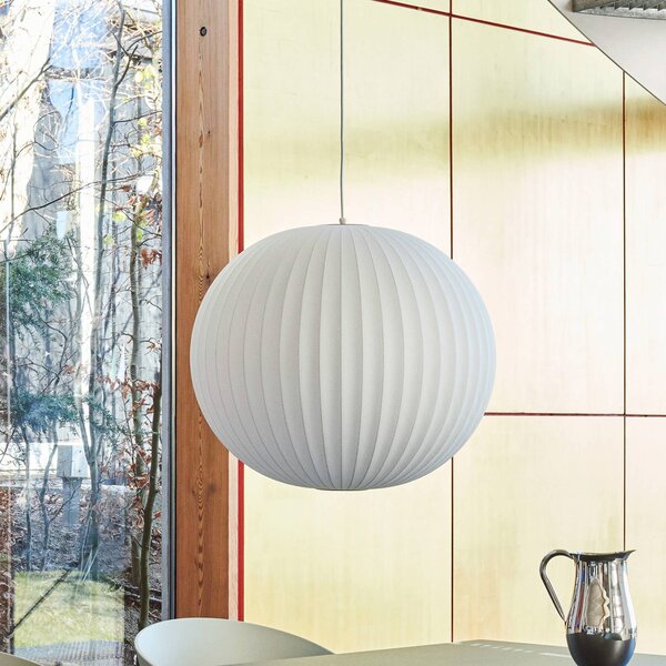 HAY Nelson Ball Bubble függőlámpa L Ø 68 cm, dimmelhető, Fehér / opál, Nappali / Étkező, Műanyag, Dizájn