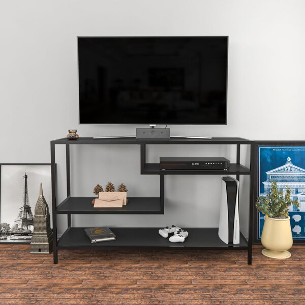 Robbins TV-állvány, fekete-antracit, 120 cm