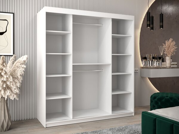 RUBINO T2 ruhásszekrény 180x200x62 - kasmír