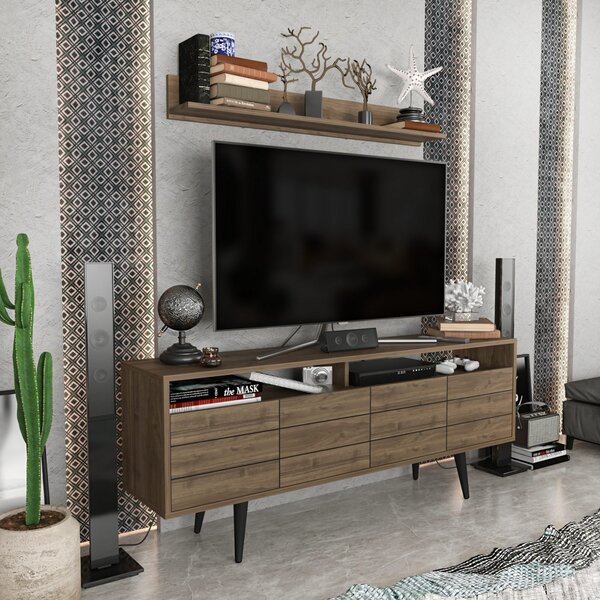 Ola TV-állvány, dió, 160 cm