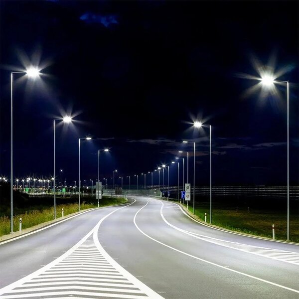 V-TAC utcai LED lámpa, térvilágító ledes lámpatest 120W természetes fehér - SKU 542