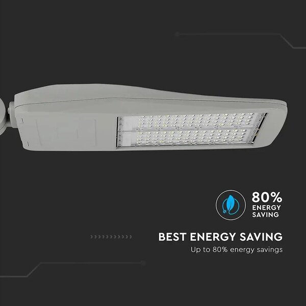 V-TAC utcai LED lámpa, térvilágító ledes lámpatest 150W hideg fehér - SKU 955