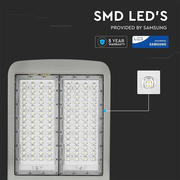 V-TAC utcai LED lámpa, térvilágító ledes lámpatest 150W hideg fehér - SKU 955