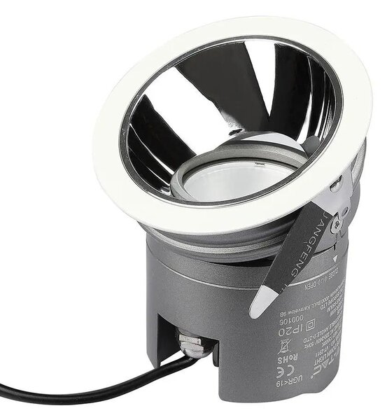 V-TAC süllyeszthető LED COB mélysugárzó lámpa UGR<19 CRI>95 6W természetes fehér - SKU 1480
