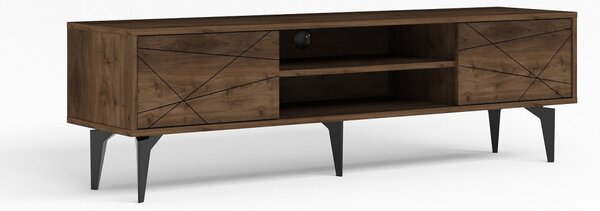 Brendon TV-állvány, dió, 160 cm