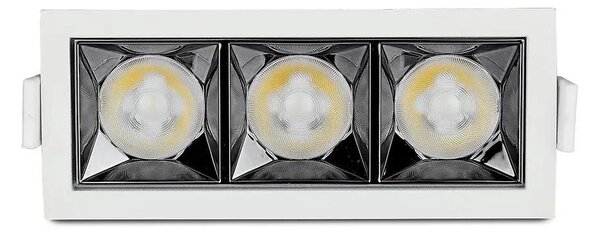 V-TAC süllyeszthető 12° mélysugárzó LED lámpa 12W hideg fehér - SKU 973