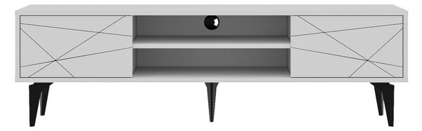 Brendon TV-állvány, fehér, 160 cm