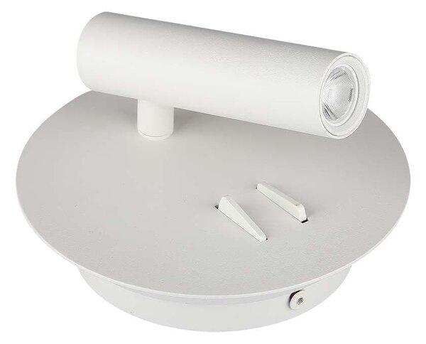 V-TAC fali LED COB olvasólámpa fehér 3+6W meleg fehér - SKU 211489