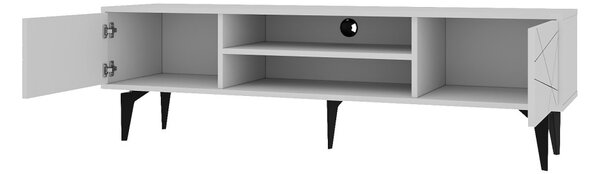 Brendon TV-állvány, fehér, 160 cm