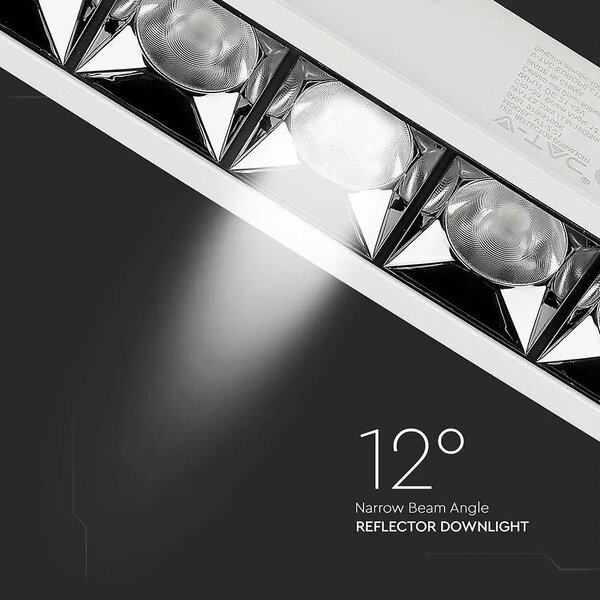 V-TAC süllyeszthető 12° mélysugárzó LED lámpa 20W meleg fehér - SKU 981