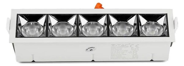 V-TAC süllyeszthető 12° mélysugárzó LED lámpa 20W meleg fehér - SKU 981