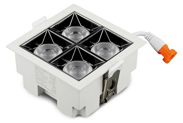 V-TAC süllyeszthető 12° mélysugárzó LED lámpa 16W hideg fehér - SKU 976