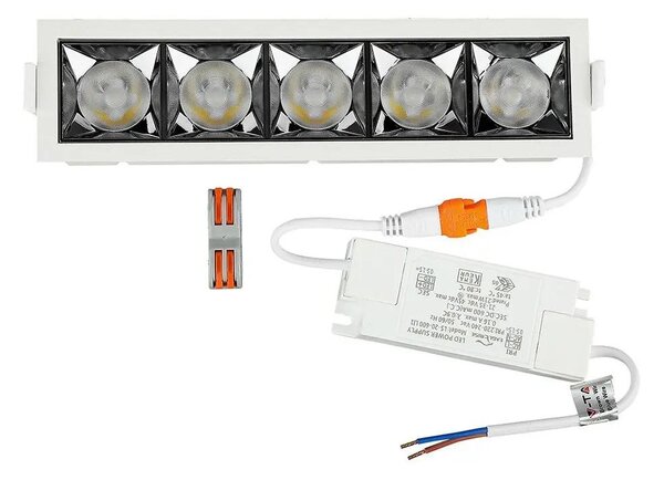 V-TAC süllyeszthető 12° mélysugárzó LED lámpa 20W meleg fehér - SKU 981