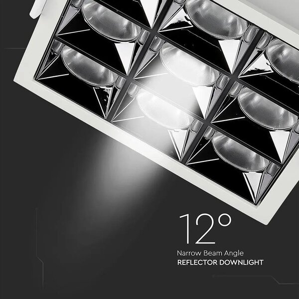 V-TAC süllyeszthető 12° mélysugárzó LED lámpa 36W meleg fehér - SKU 984
