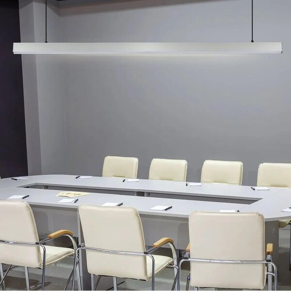 V-TAC ezüst mennyezetre függeszthető lineáris LED lámpa 120cm 40W hideg fehér - SKU 601