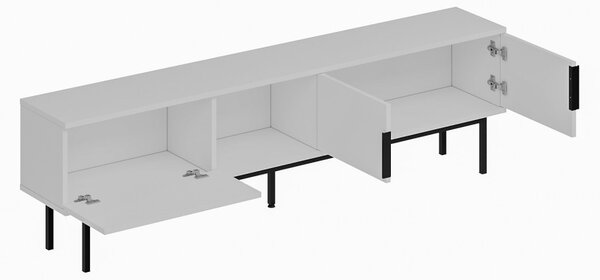 Ramsey TV-állvány, fehér, 180 cm