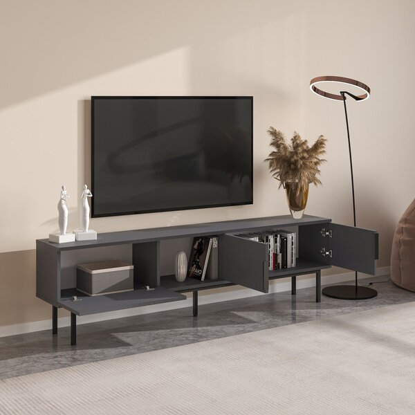 Ramsey TV-állvány, antracit, 180 cm