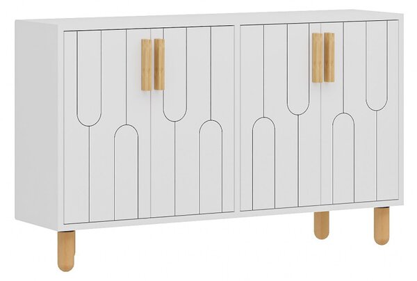 Vincent komód, fehér, 120 cm
