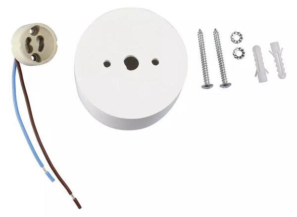 V-TAC GU10 LED falon kívüli fehér lámpatest - SKU 3665