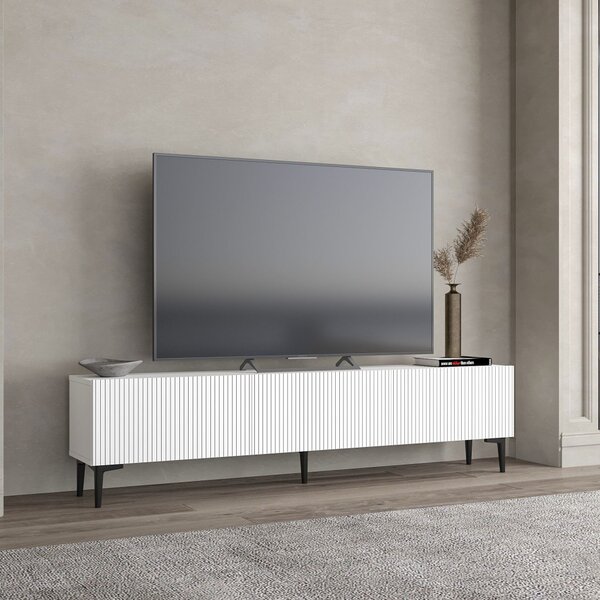 Oscar TV-állvány, fehér, 180 cm