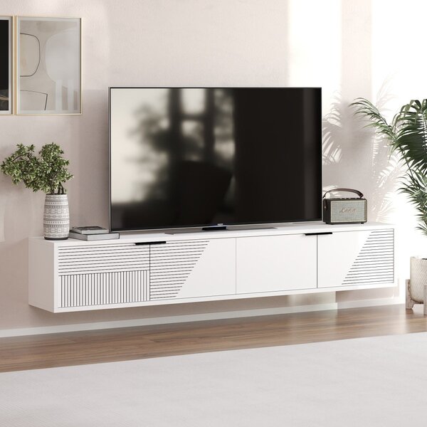 Parla TV-állvány, fehér, 180 cm