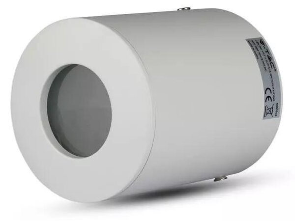 V-TAC GU10 LED falon kívüli fehér lámpatest, IP54 védelemmel - SKU 3669