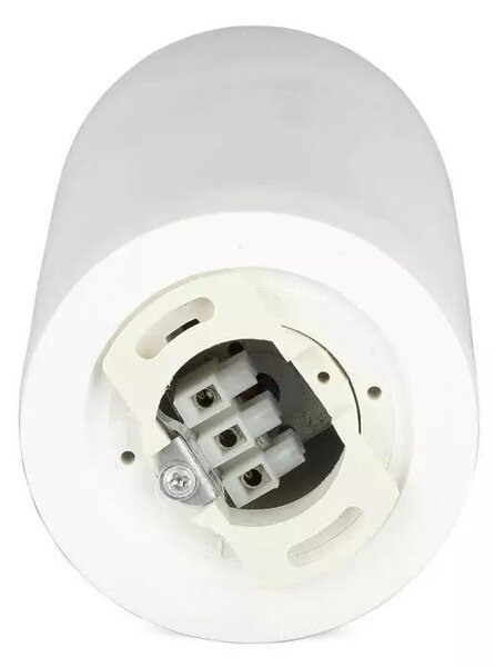 V-TAC GU10 LED falon kívüli lámpatest, fehér+fekete - SKU 3136