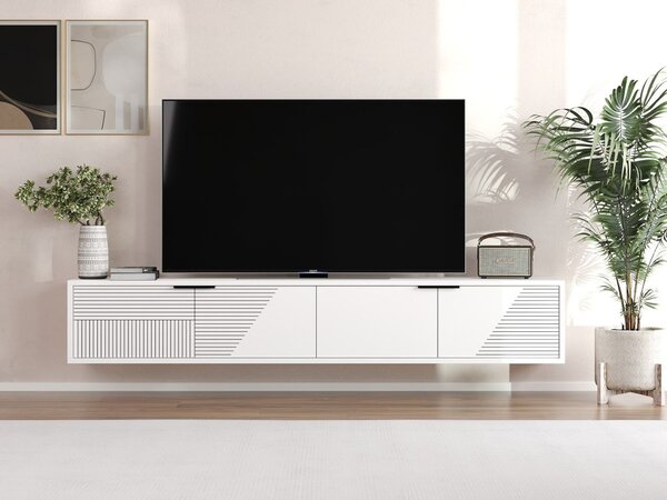 Parla TV-állvány, fehér, 180 cm