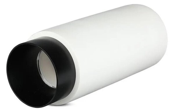 V-TAC GU10 LED falon kívüli lámpatest, fehér+fekete - SKU 3136