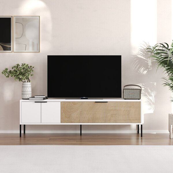 Noah TV-állvány, fehér, 150 cm – TR327ODS1319