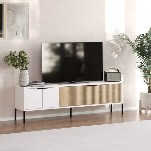 Noah TV-állvány, fehér, 150 cm – TR327ODS1319
