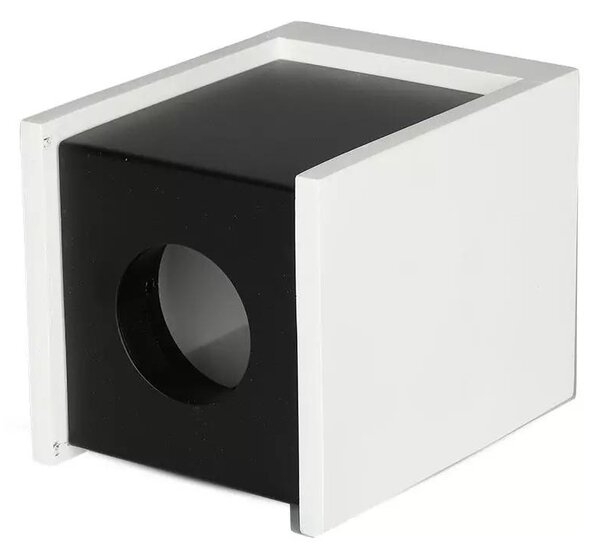 V-TAC GU10 LED falon kívüli lámpatest, fehér+fekete - SKU 3140