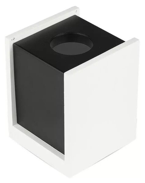 V-TAC GU10 LED falon kívüli lámpatest, fehér+fekete - SKU 3140