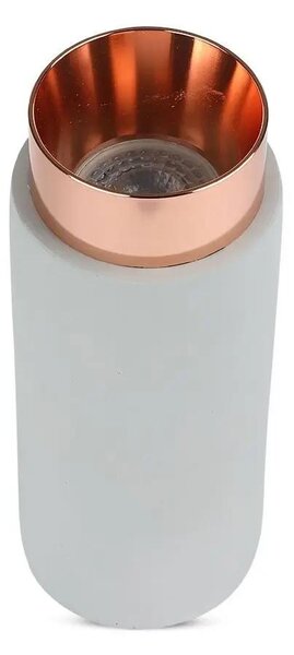 V-TAC GU10 LED falon kívüli lámpatest, szürke+rózsaarany - SKU 3137