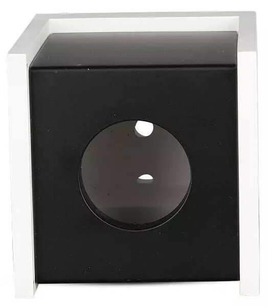 V-TAC GU10 LED falon kívüli lámpatest, fehér+fekete - SKU 3140