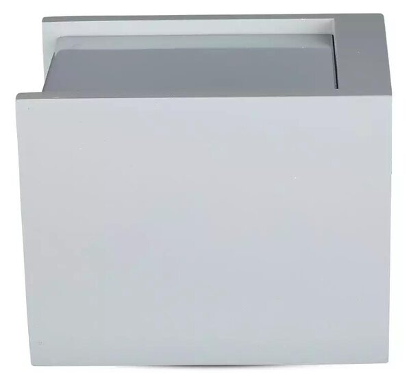 V-TAC GU10 LED falon kívüli lámpatest, szürke+króm - SKU 3142