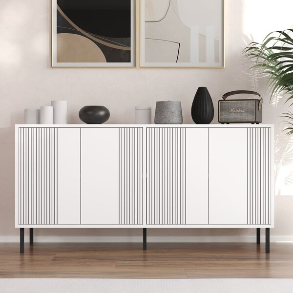 Refra komód, fehér, 150 cm