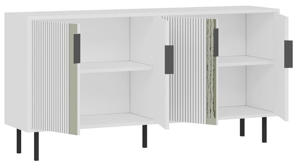 Caresa komód, fehér, 150 cm