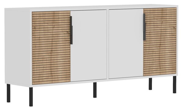 Zerra komód, fehér-zafír tölgy, 150 cm