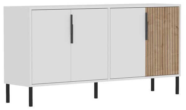 Callia komód, fehér-zafír tölgy, 150 cm