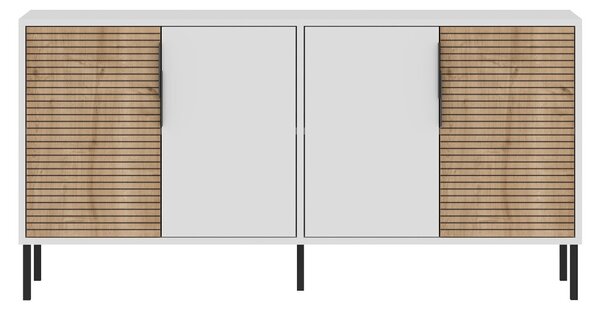 Zerra komód, fehér-zafír tölgy, 150 cm