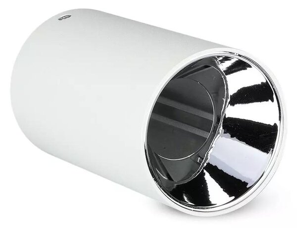 V-TAC GU10 LED falon kívüli lámpatest, fehér+króm - SKU 8590