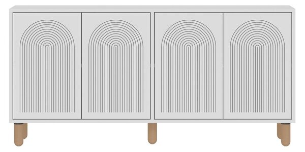 Doresta komód, fehér, 150 cm