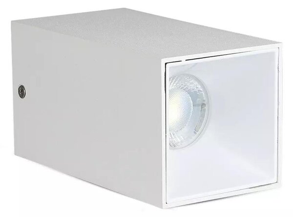 V-TAC GU10 LED falon kívüli lámpatest, fehér+fehér - SKU 8583