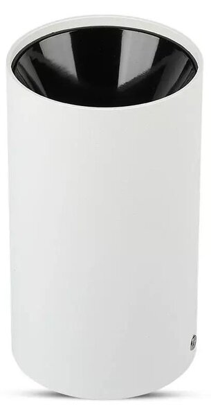 V-TAC GU10 LED falon kívüli lámpatest, fehér+fekete - SKU 8589
