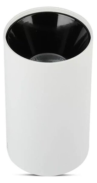 V-TAC GU10 LED falon kívüli lámpatest, fehér+fekete - SKU 8589