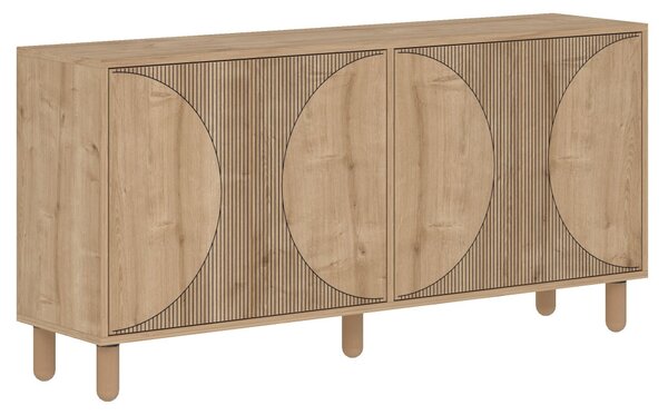 Arventa komód, zafír tölgy, 150 cm