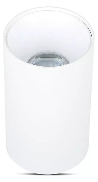 V-TAC GU10 LED falon kívüli lámpatest, fehér+fehér - SKU 8588