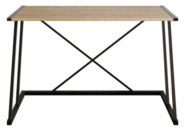 Anemon íróasztal, dió-fekete, 120 cm